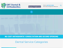 Tablet Screenshot of obtdental.com